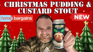 Love Lane Brewery Christmas Pudding And Custard Stout Review [upl. by Iyre]