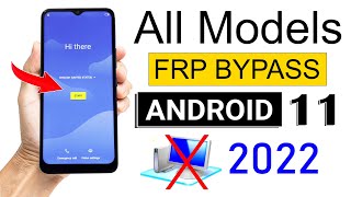 ANDROID 11 FRP BYPASS 2022  All Model Phones Without PC🔥🔥🔥 [upl. by Sirac]