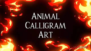 Animal Calligram Art [upl. by Arikahs612]