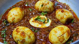 முட்டை தொக்கு செய்முறை  Egg Thokku In Tamil For Rice  Muttai Thokku Recipe In Tamil [upl. by Aihsal]