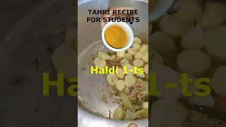 Easy Tehri Recipe for Students  BudgetFriendly OnePot Meal [upl. by Akkin]