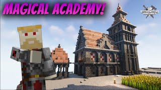 Attending a Magical Academy in MINECRAFT minecraftstoneworks [upl. by Isyed]