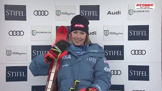 AUDI FIS Ski World Cup  Womens GS  Killington USA 1st run Nov 30 2024 weliveskiing [upl. by Nniuqal]