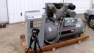 10 Hp Air Compressor  Runs On Single Phase [upl. by Mazonson]