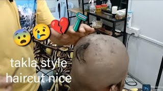 wasihair takla style haircuts😨 baby haircutcrying 🪒headshave baby girlASMR ld SHAMS ASMR😨🪒🌿 [upl. by Nitsur]