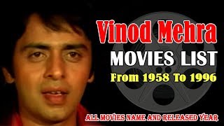 Vinod Mehra Movies List 19581996  Bollywood News [upl. by Agna]