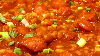 BEANIES and WEENIES with BACON 🥓 HOT DOGS and BAKED BEANS RECIPE  PORK and BEANS [upl. by Yevoc]