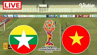 TRỰC TIẾP U19 Việt Nam vs U19 Myanmar  Giải vô địch AFF U19 2024  gameplay pes21 [upl. by Oicaro473]