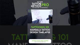 Tattoo 101  Mandala Tattoo Timelapse [upl. by Atnwahsal134]