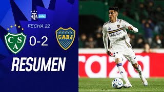 Sarmiento 0 vs 2 Boca Juniors  TorneoBetano  Resumen Extendido  Fecha 22 [upl. by Imat]