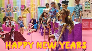 Barbies New Years Eve Party with Friends  Fun Doll Celebration [upl. by Richard]