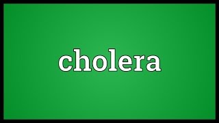 Cholera Meaning [upl. by Dulci473]