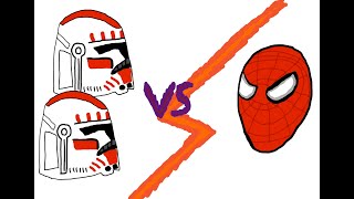 Spiderman vs Shock Troopers [upl. by Ahsiruam116]