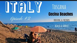 Italy Travel guide Hindi Vlog Hidden free beaches Cecina [upl. by Llehcal]