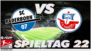 ⚽ Saisonziel Buli SC Paderborn 07 vs FC Hansa Rostock  Spieltag 22  FC24 Saison [upl. by Moshell]