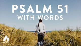 Psalm 51  A Prayer of Repentance  KJV version [upl. by Llaccm]