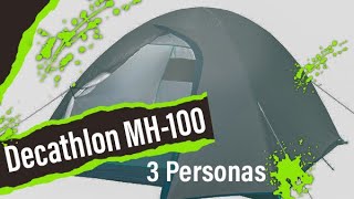 Decatlón MH100 3 personas  Con carpa [upl. by Ayian]