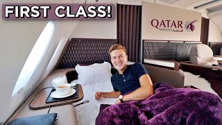 Qatar Airways A380 First Class Review  FINALLY [upl. by Ritchie]