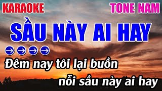 Sầu Này Ai Hay Karaoke Tone Nam  Dm  Karaoke 9999  Beat Mới [upl. by Danie]