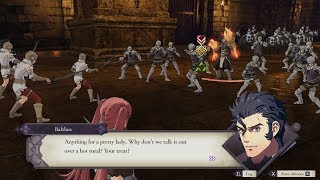 Fire Emblem Three Houses  Hilda And Claude Vs Balthus Unique Dialogue [upl. by Ahsemaj]