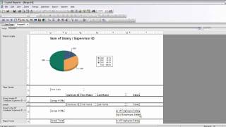 crystal reports for beginners part 3 Connection grouping sum average graph [upl. by Aniret634]