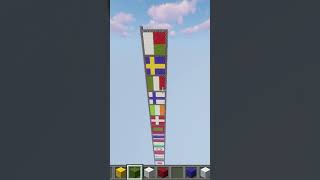 ONE LİKE ONE FLAG  minecraft minecraftchallange minecraftgameplay like [upl. by Flowers]