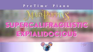 Supercalifragilisticexpialidocious Faber Pretime Piano Disney [upl. by Oznofla923]