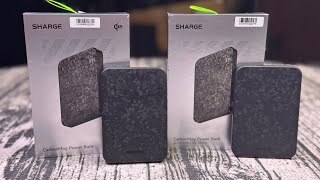 SHARGE CarbonMag 5K10K  The Thinnest and Lightest MagSafe Power Banks [upl. by Gnov]