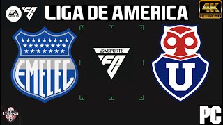 EMELEC VS U DE CHILE  LIGA DE AMERICA FC 24 [upl. by Justino]