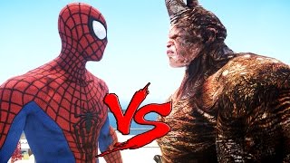 SPIDERMAN VS RHINO  EPIC BATTLE [upl. by Leizahaj183]