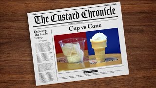 Cup Vs Cone How to eat Frozen Custard in Milwaukee Anchor package [upl. by Nolham122]