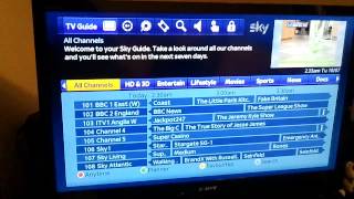 New SKY HD EPG  10th July 2012  TV Guide [upl. by Child]