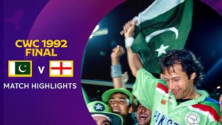 Cricket World Cup 1992 Final Pakistan v England  Match Highlights [upl. by Severson]