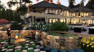 Animated 3D Design Presentation Exterior Arch Viz 3D Landscape Design [upl. by Barry]