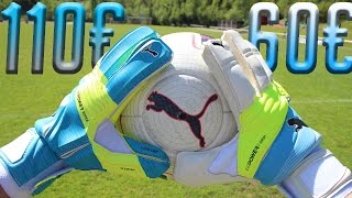 Puma Gloves TEST evoPower Super 110€ vs evoPower Grip 60€ [upl. by Ehcrop]