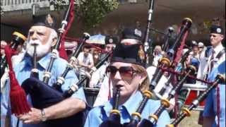 BASEL TATTOO 2013 parade freiburg Massed Pipes amp Drums 2 [upl. by Burch]