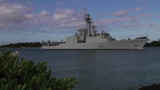 HMCS Algonquin DDG 283 makes way into Pearl Harbor for RIMPAC 2010 [upl. by Cilla]