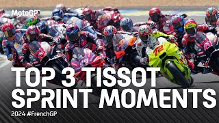 Top 3 Tissot Sprint Moments 🦾  2024 FrenchGP [upl. by Atinuahs]