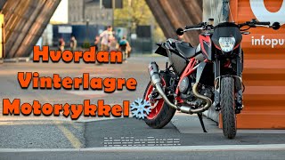 Hvordan vinterlagre motorsykkel [upl. by Eeryn986]