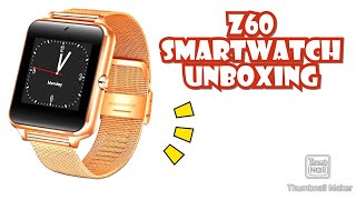 Z60 SMARTWATCH UNBOXING  IMPRESSION AND INITIAL REVIEW ENGLISH [upl. by Rudich]