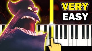 Hotel Transylvania  Kraken Song  VERY EASY Piano tutorial [upl. by Donnell]