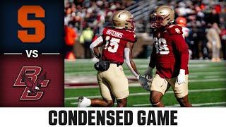 Syracuse vs Boston College Condensed Game  2024 ACC Football [upl. by Bergstein]