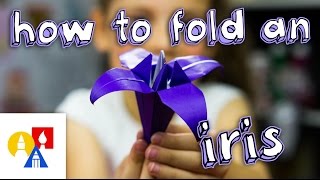 How To Fold An Origami Iris [upl. by Bidle]