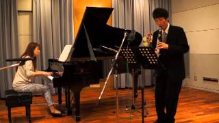 SaintSaens Sonata for Clarinet and Piano 1st mov [upl. by Aicilat244]