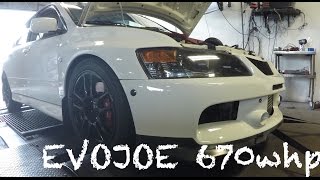 EVOJOE 6766 Race Gas Dyno KP Tuning [upl. by Kent]