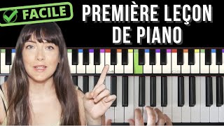 Comment jouer du piano  Jour 1  Première leçon facile pour débutant [upl. by Kowtko]