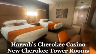 Harrahs Casino Cherokee  Hotel Room Tour  New Cherokee Tower Rooms  Harrahs Cherokee Casino NC [upl. by Joiner]