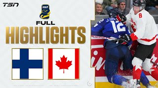 Finland vs Canada FULL HIGHLIGHTS  2024 World Junior Championship [upl. by Owiat]