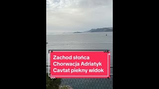 Zachod słońca Chorwacja Adriatyk Cavtat piekny widok [upl. by Spencer]