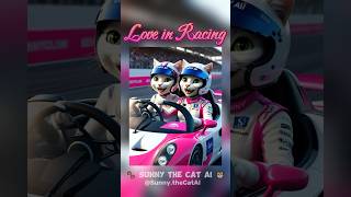 Love in Racing ♥️ cartoon cat tiktok animation shorts [upl. by Cindie]